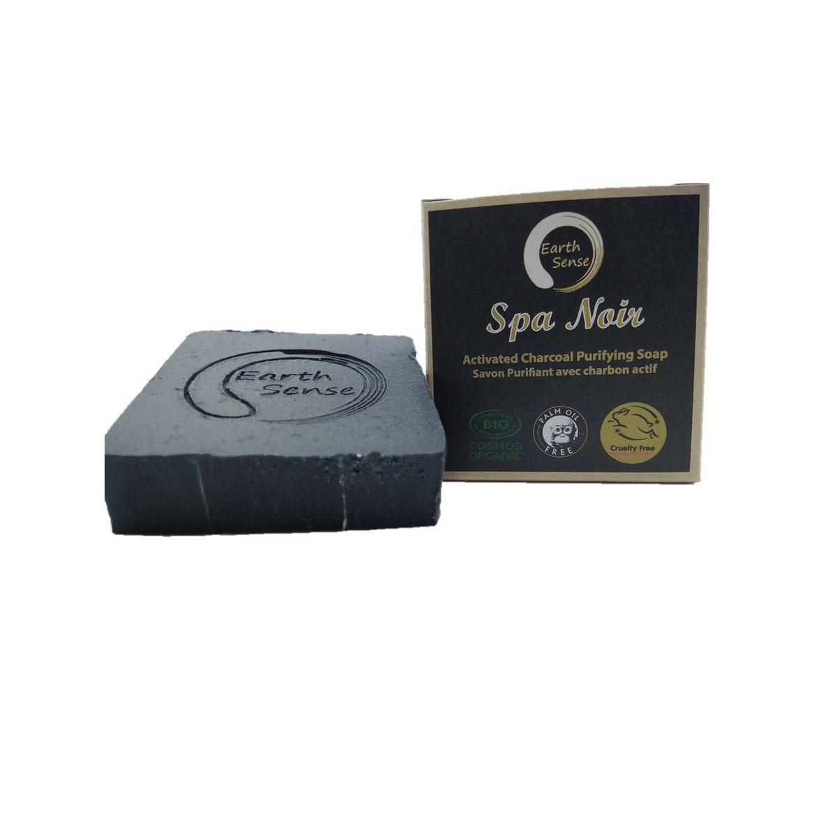 Organic Certified Spa Noir - Solid Soap met geactiveerde houtskool - 90G
