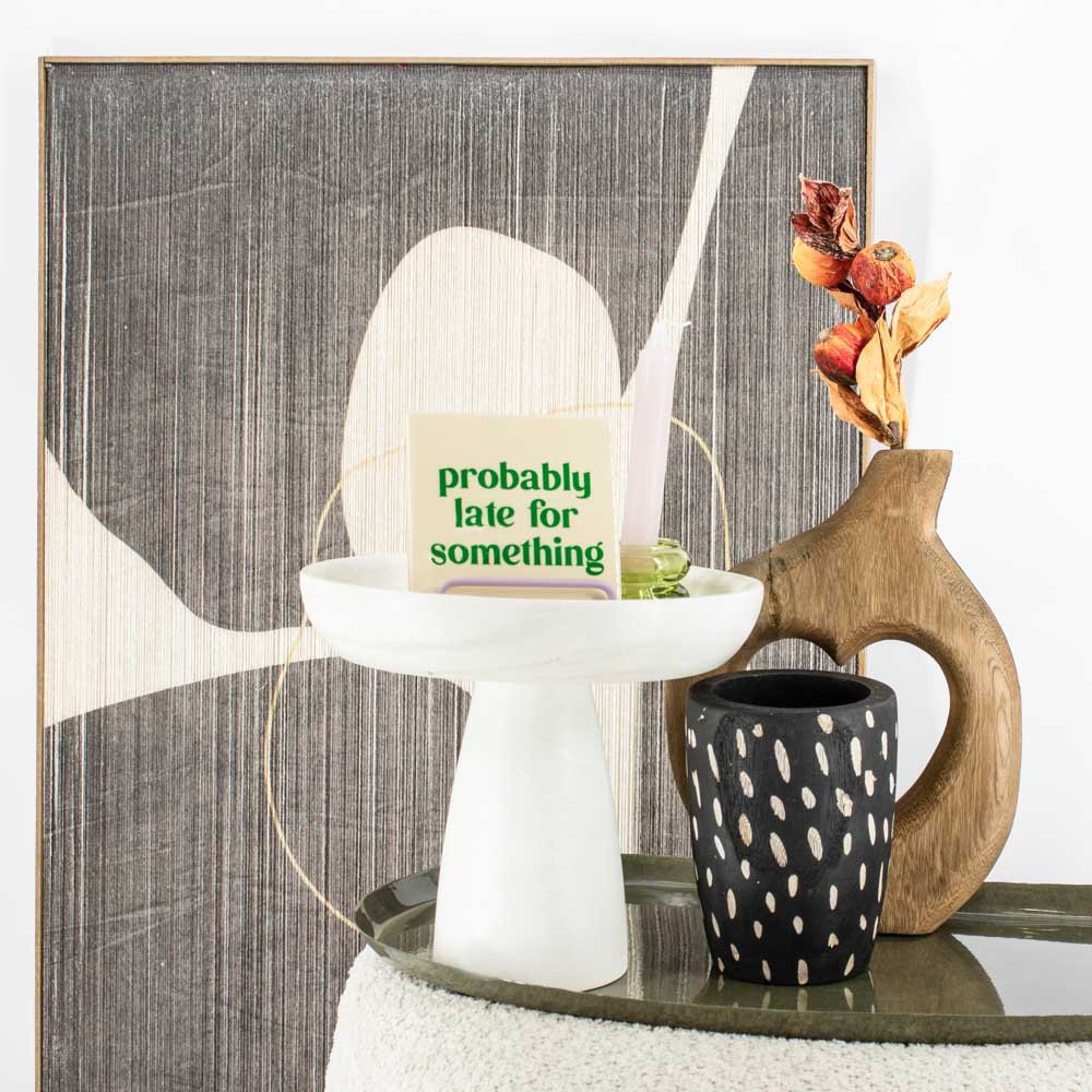 Wooden heart vase walnut
