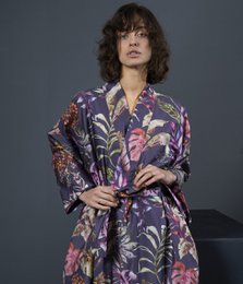 Badekåbe Kimono Flora Costera Figenmarmelade
