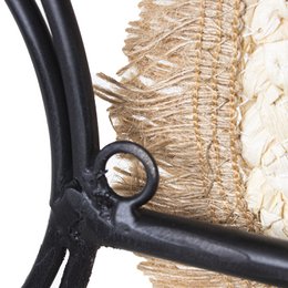 VÆG APPARAT METAL/FLETT STRAW _122X6X64CM ST71936