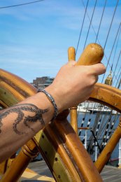 Bracciale in corda da vela mareggiata