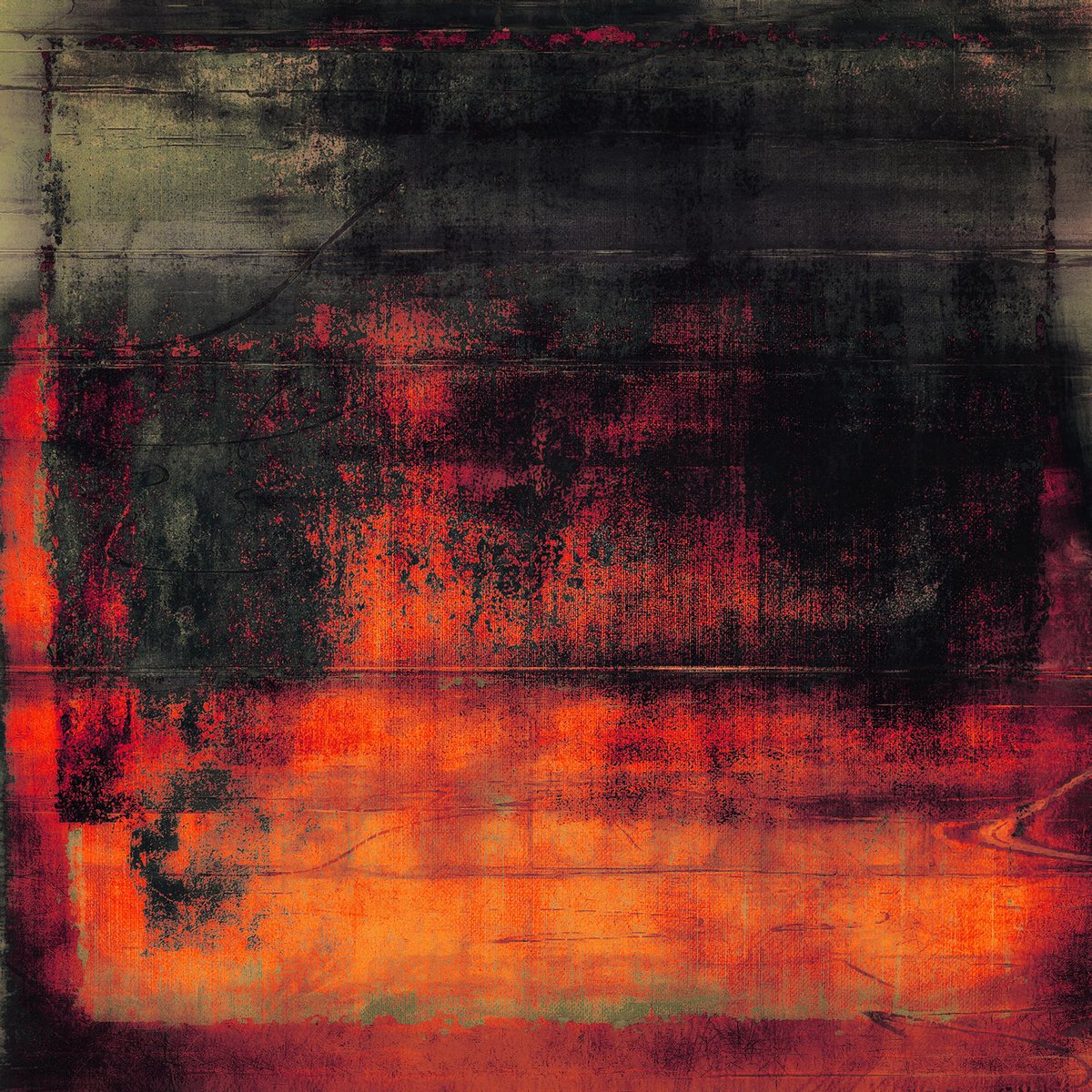 Acrylic glassbillede rød rust