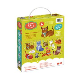 Ich liebe Katzen-Puzzle 3+