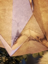 Papierowa lampa wisząca Origami - Zimowy wzór - rozmiar M