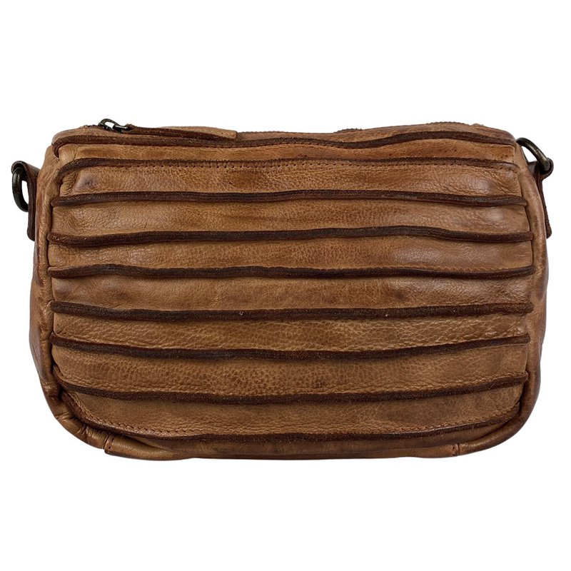Borsa A Spalla Da Donna Realizzata In Pelle Lavata In 4 Colori