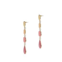 Ivy Pink Drops Emalje øreringe