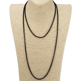 Lange ketting voor je eigen creaties, 120cm, zwart