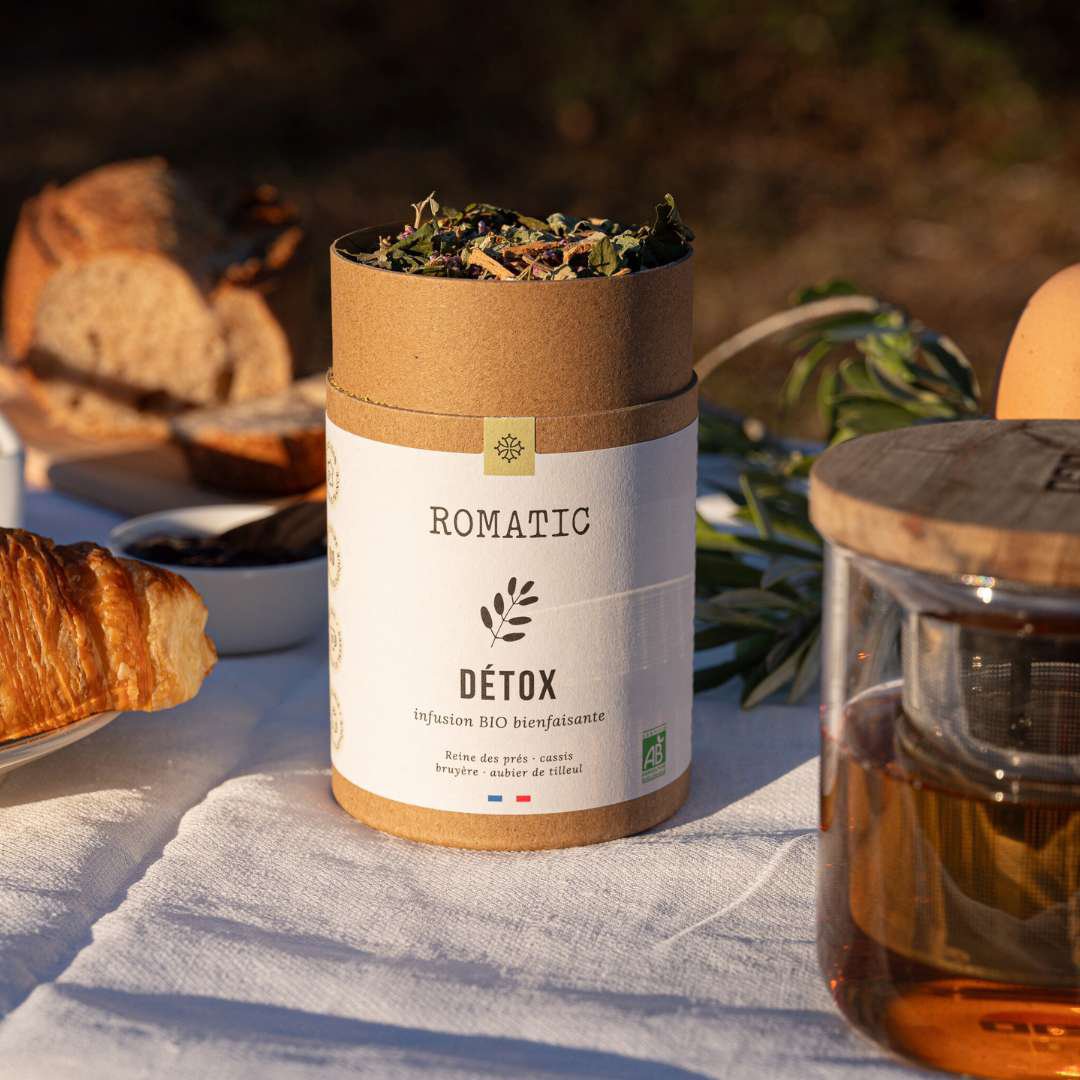 DETOX biologische infusie 50g - moerasspirea - zwarte bessenbladeren - heidebloemen - lindespinthout