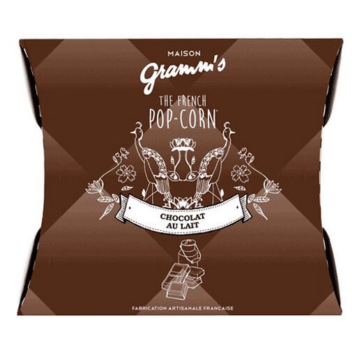 Karamell-Popcorn mit Milchschokolade überzogen (30g)