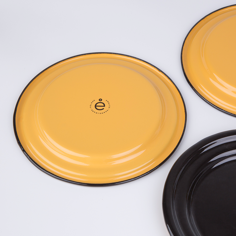 17 cm Emalje Sideplade | Almindelig B.