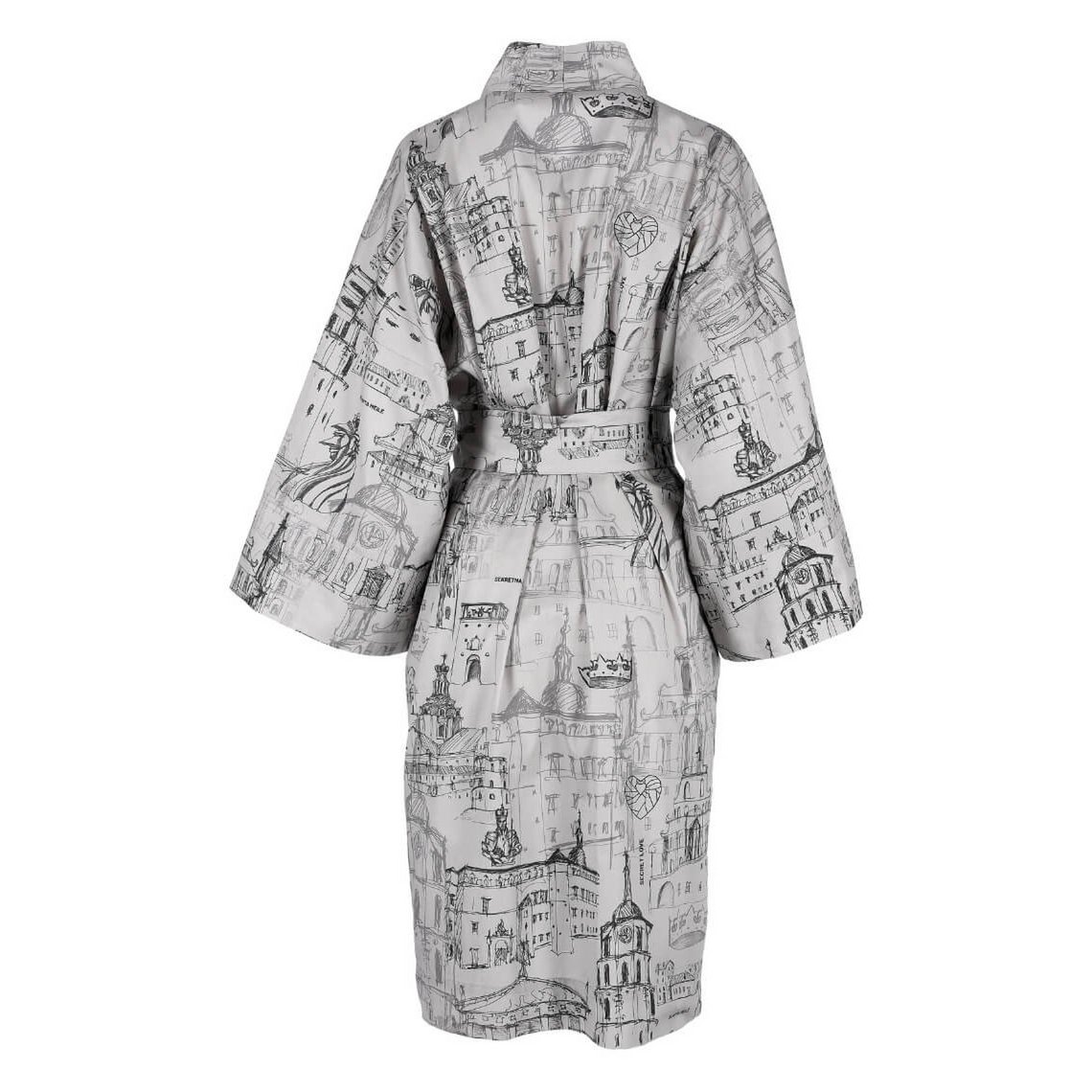 Sateen bathrobe kimono with bag Secret Love Story of Royal Vilnius