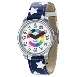 Twistiti - Educational Children Watch for 3-6 years old,with ANIMALS Dial, Waterproof 50M, Easy Change Strap - Stars