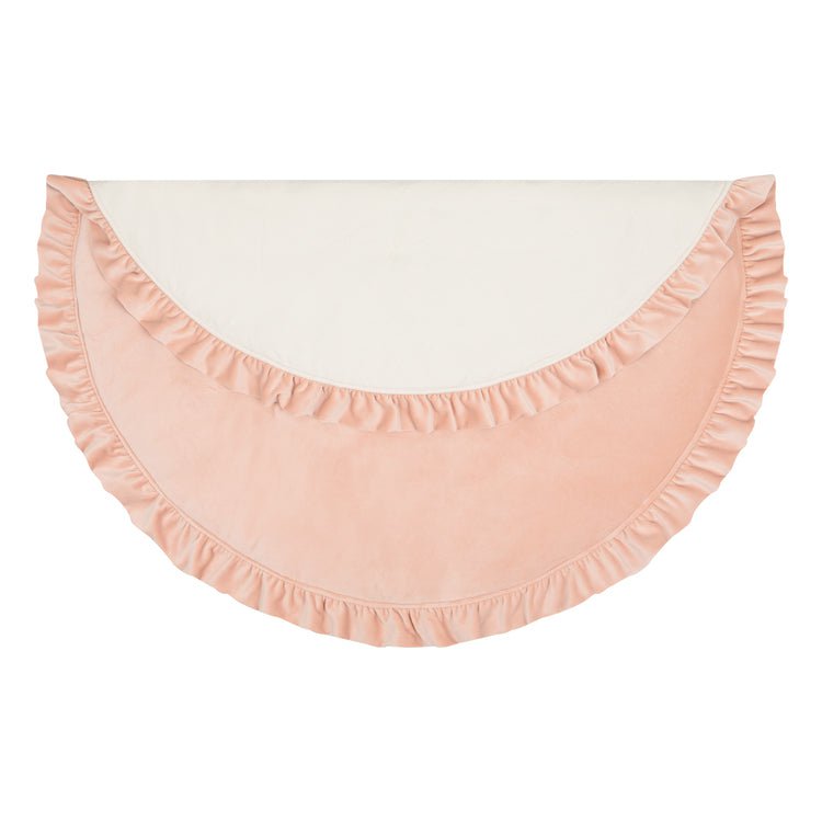 Mata Soft Velvet z Falbanką „Apricot”