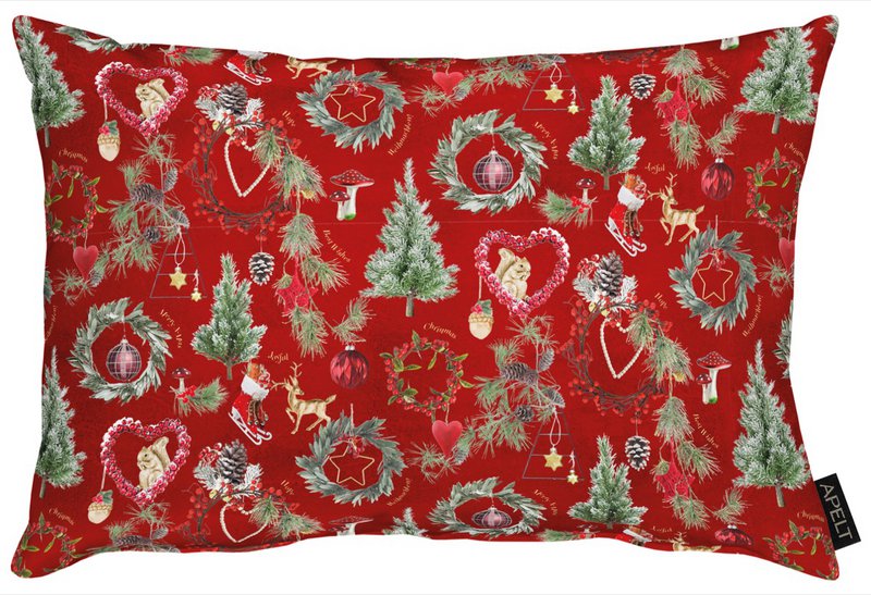 9528 cushion red / green - 35X50