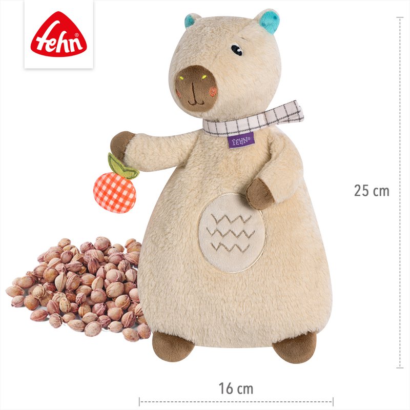 Heatable soft toy capybara