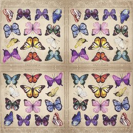 "Papillons" napkins