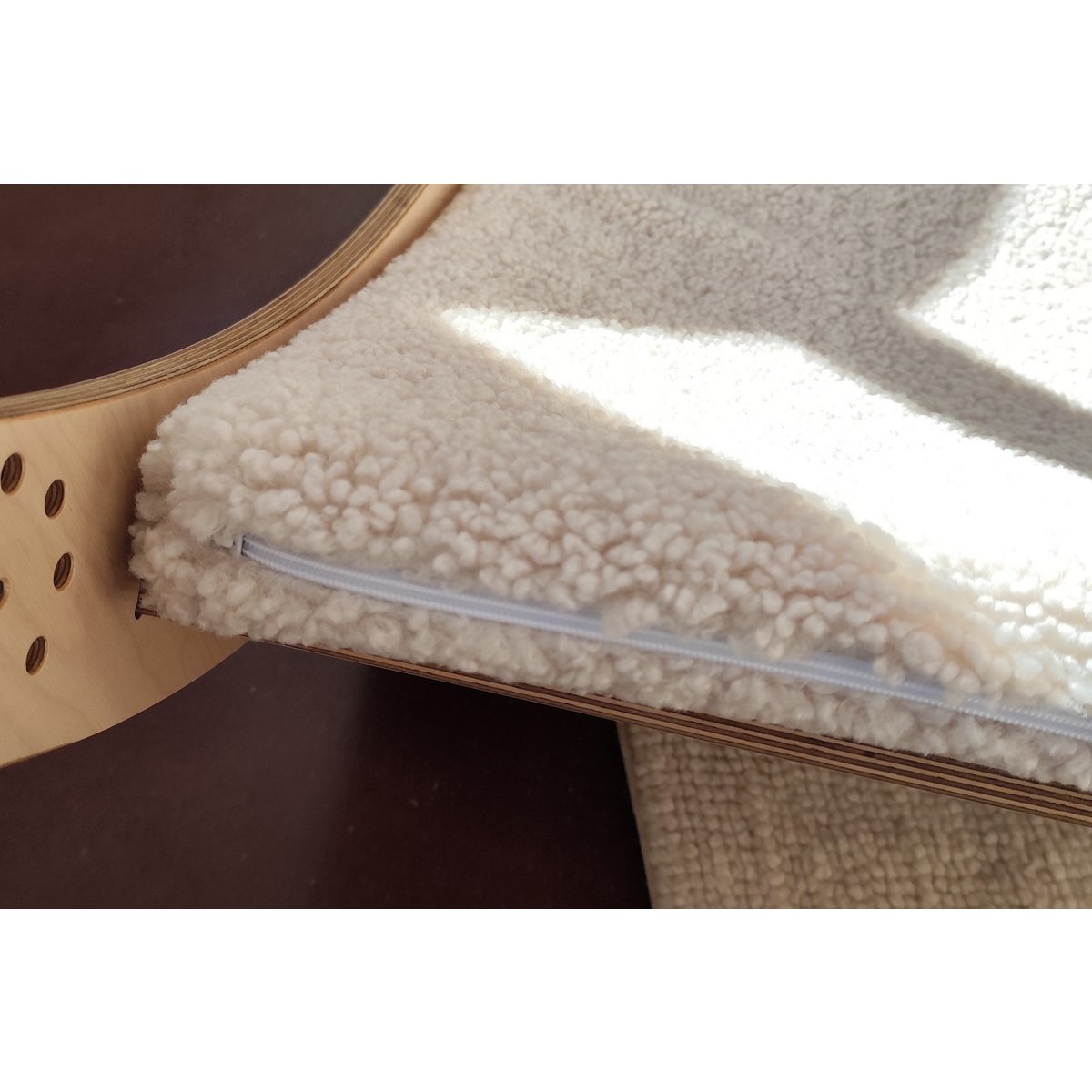 Materasso da gioco in pile Teddy per bambini – Agnello alla vaniglia