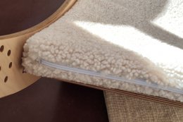 Teddyfleece-Spielmatratze für Kinder – Vanille-Lamm