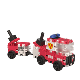 Clics building blocks – SUSTAINABLE TOYS made from RECYCLED PLASTIC (Made in Belgium)- building set fire brigade