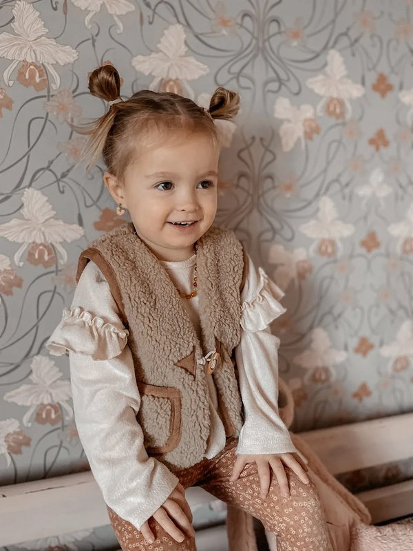 Teddy Gilet Beige