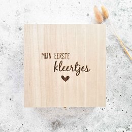 Mit første tøj - opbevaringsboks