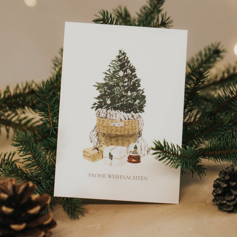 POSTKORT JULETRÆ