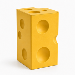 Cheese Block Side Table