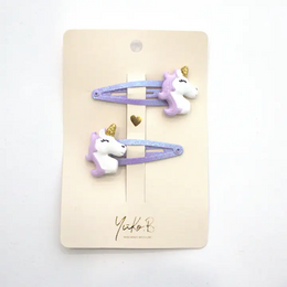 Barrettes Premium Cheveux pour Enfants - Licornes Beauties