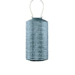 Lumiz Solar Lampion Top Effecer Cylinder - 18 cm - Gråblå