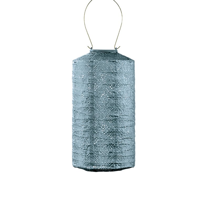 Lumiz Solar Lampion Top Efficer Cylinder - 18 cm - Gray Blue