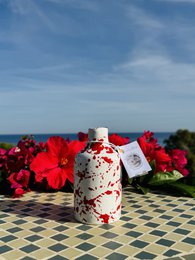 Håndlavet olieflaskeolie Donor Oil Jug Keramisk flaske "Schizzata" til olivenolie & eddike fra Italien