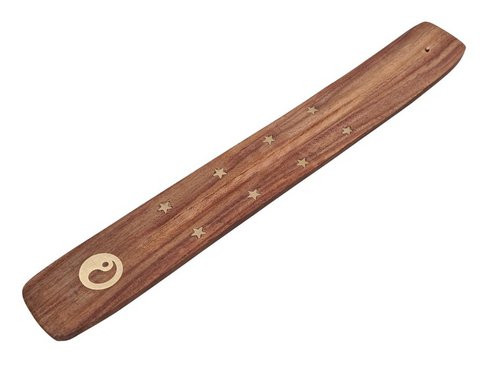YIN YANG incense stick holder wood