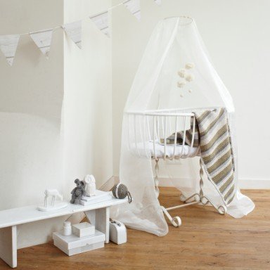 Cot blanket light blue - Mamas 4 Mamas