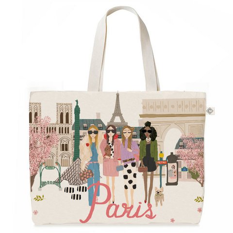 PARIJS MEISJES TOTE BAG