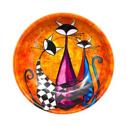 Metalskål - kat 1 - lille - 8 cm