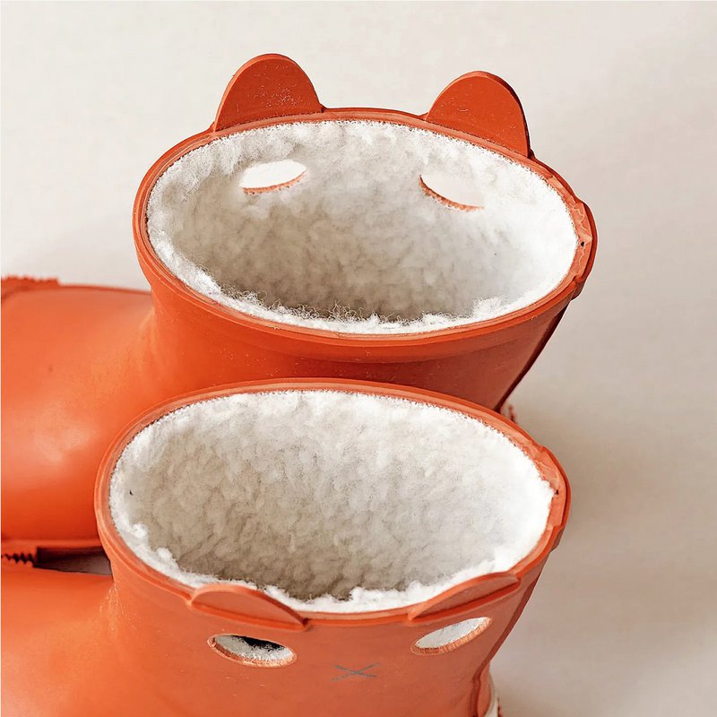 LOOKICAT Regenstiefel für Kinder, Ziegelstein