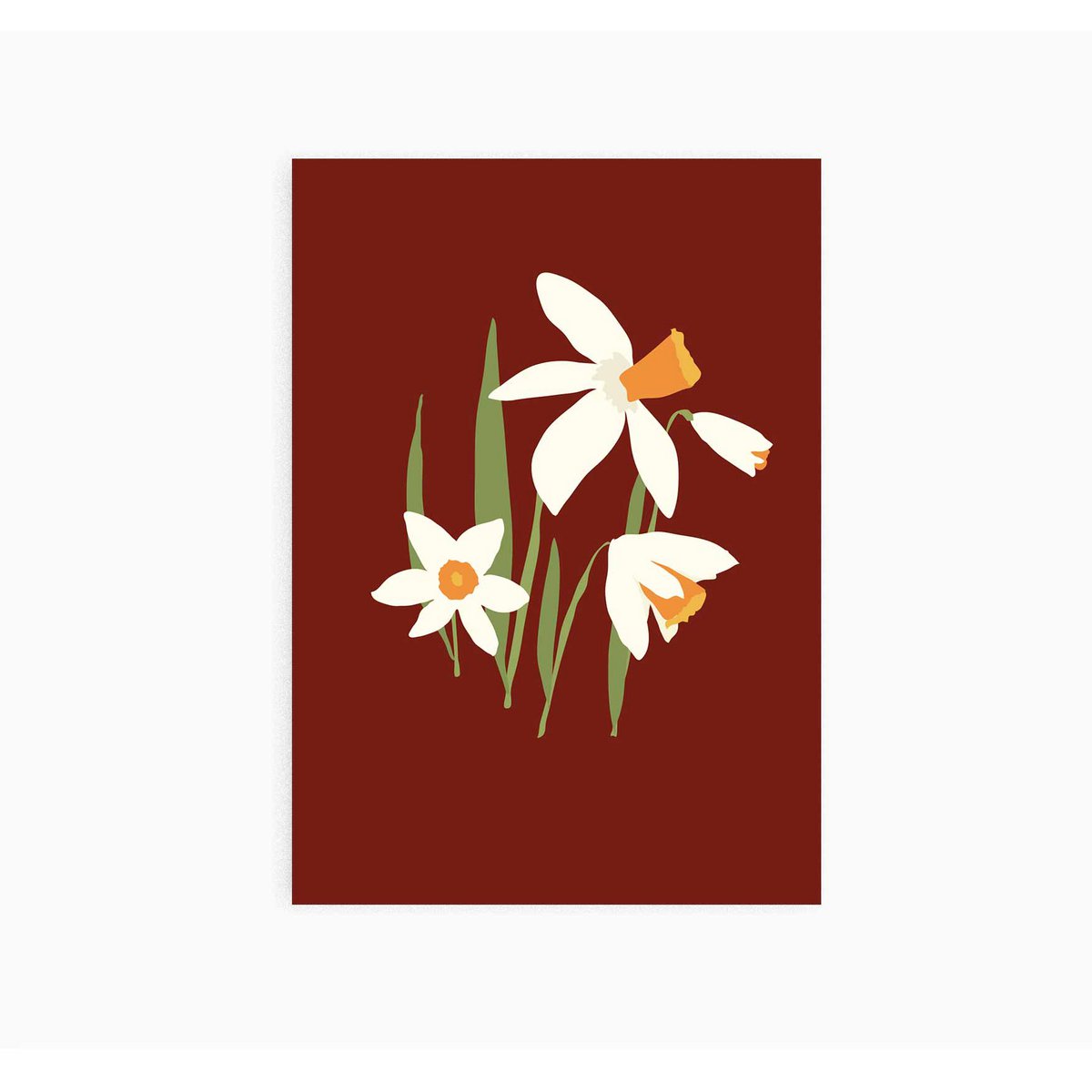 A6-Postkarte || Narzisse || Blume