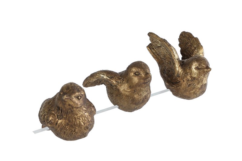 Hang sculptuur Vogel goud polystone