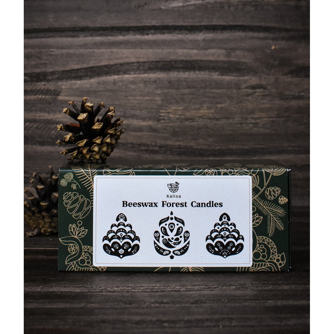 Velas del bosque de cera de abejas
