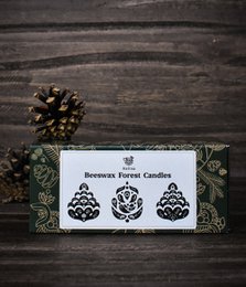 Bougies forestières en cire d'abeille
