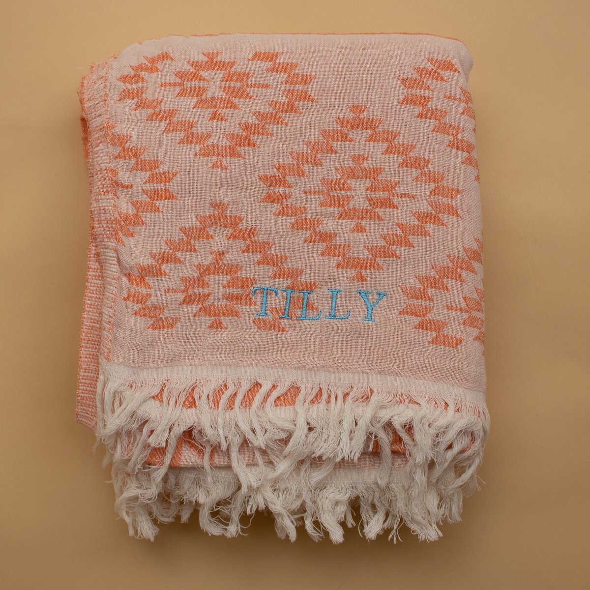 Kilim Orange Handwoven