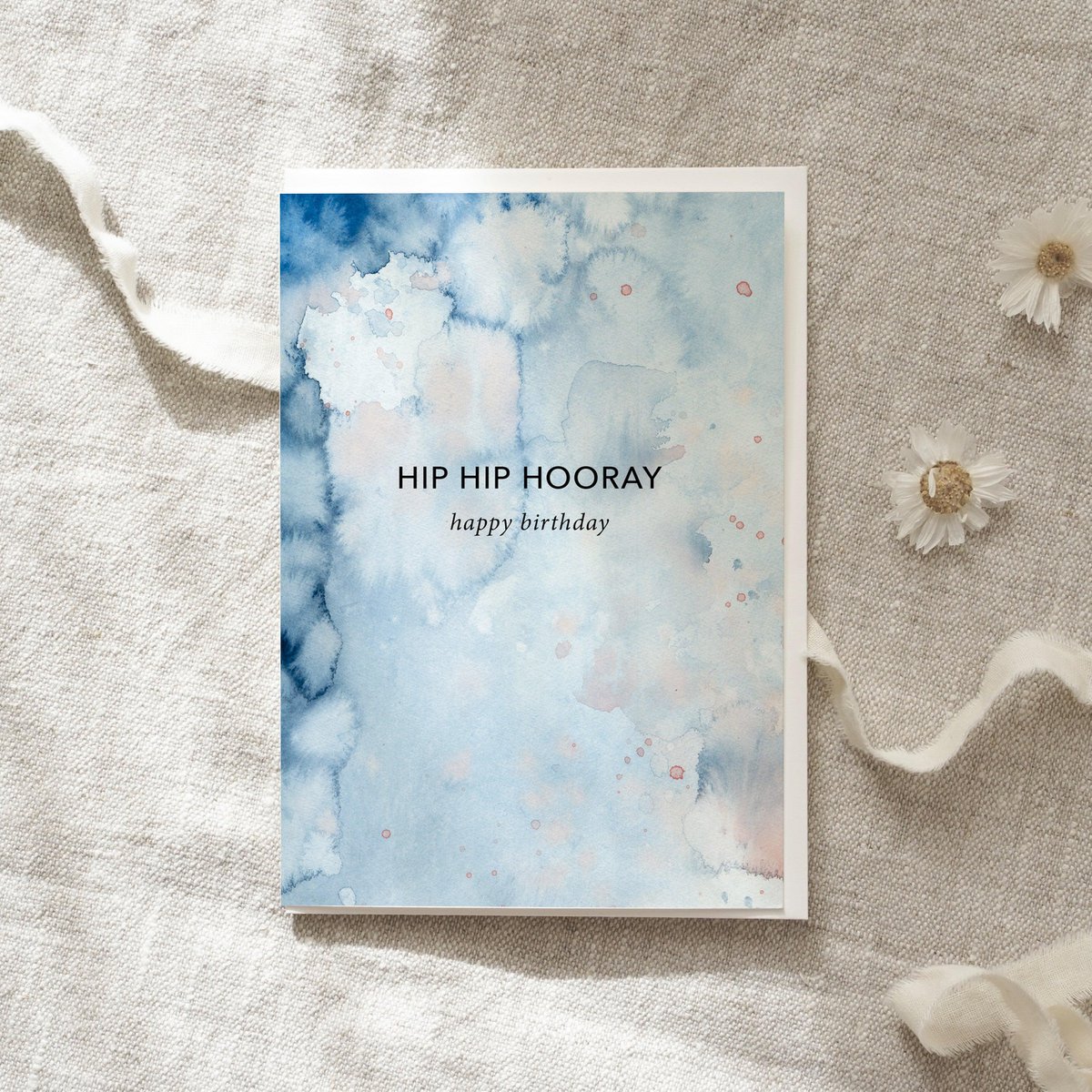 Greeting card · Happy Birthday | Blue powder