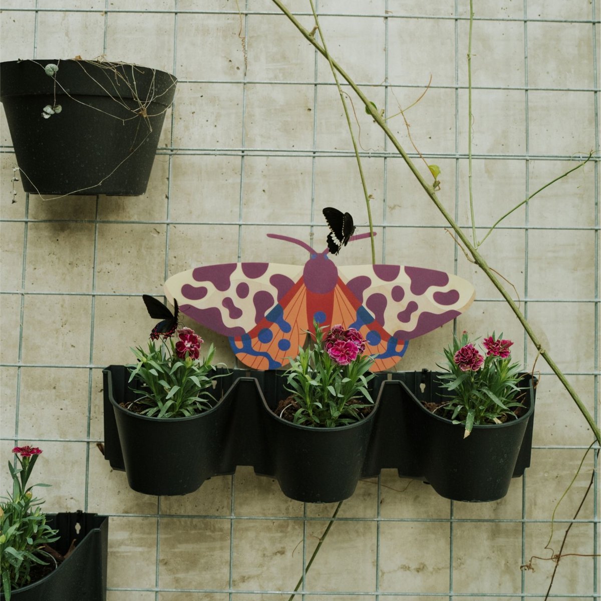 Garden Tiger Moth– wooden wall decoration, butterfly home art, decorative object