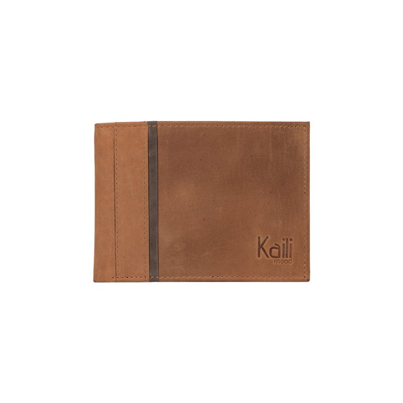 K12220UB | Herenportemonnee van echt volnerf leer, naakt. Kleur leer. RFID-bescherming. Afmetingen gesloten: 11,5 x 8,3 x 2 cm Verpakking: Geschenkdoos onder/deksel