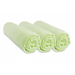 Set mit 3 Spannbetttüchern aus 100% Baumwolle - 60x120cm