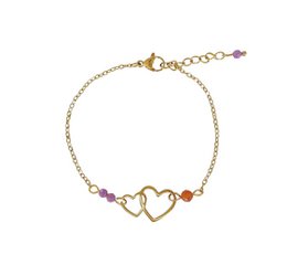 Braccialetto amorevole e coraggioso - oro
