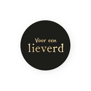 Stickers Lieverd | Goudfolie