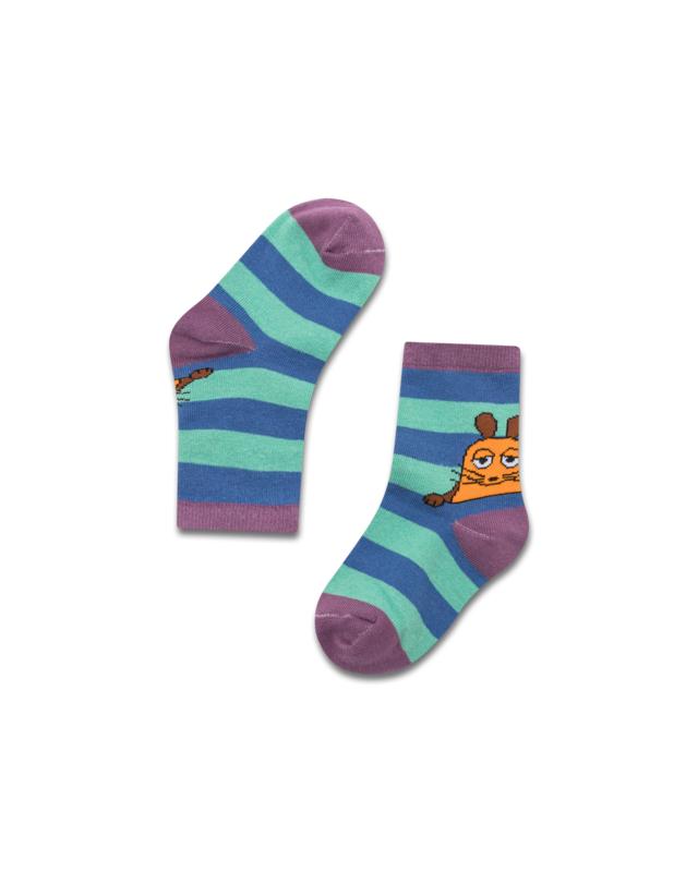 koaa – The Mouse “Stripes” – Socks blue/green