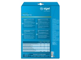 Carta fotografica Inkjet Sigel A4Top 125 g/m² high white 25 fogli extra lucidi