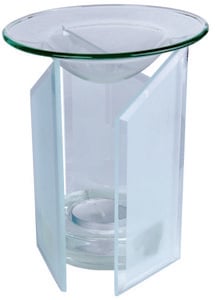 Aroma lamp made of glass Arctis, frosted